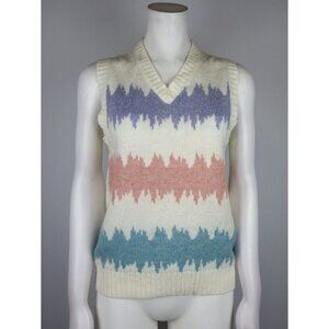 VINTAGE WOMEN'S SWEATER VEST - KENNETH ALLEN - SIZE M